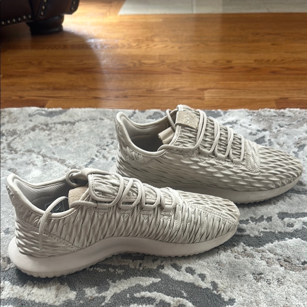 Adidas Cream Textured Sneakers